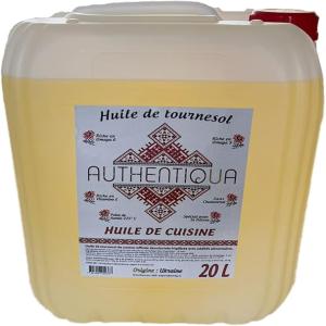 HUILE DE TOURNESOL EN BIDONS DE 20L - huiles huile de tournesol en bidons de 20l----- huile de tournesol raffinée et désodorisée--(100% naturel,  pas de mousse à la friture 6-7 fois/180 °c,  pas d'odeur.)--27, 00 euros / bidon 20 l--camion mix 32 palettes ---20 l. - 1 122 bidons. 32 palettes,  36 bidons/palette--tot