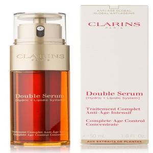 DOUBLE SERUM CLARINS - hygiene entretien clarins double serum 50 ml - double sérum clarinstous types de peau,  peaux sèches,  peaux mixtes,  peaux normales,  peaux grassesbénéfice produit - anti-âge,  hydratant,  apaisant,  soignant,  affinant,  affine les pores,  raffermissant,  tonifiant,  équilibrant,  lissan