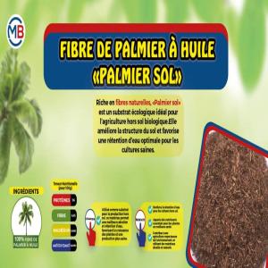 Le Palmier Sol  - bois charbon fibre le palmier sol est un substrat naturel issu du palmier,  utilisé principalement pour la culture hors sol et comme amendement organique. riche en éléments nutritifs,  il favorise une croissance saine des plantes en apportant des minéraux essentiels et une excellente aé