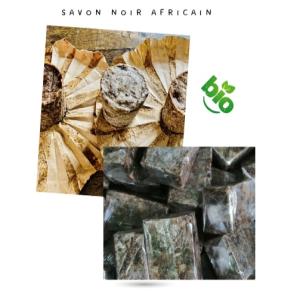 Savons noirs africains - matières grasses nous avons 3 variétés----savons noirs traditionnel (secret de mémé)---savon noir enrichit au beurre de karité ---savon noir liquide en 500ml et 1l --composé d'ingrédients bio,  le savon noir africain élimine les peaux mortes,  les toxines,  les im