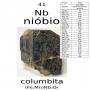 columbita  nióbio teor  58 % 