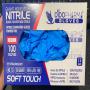 gants nitrile bleu sans poudre médicaux 